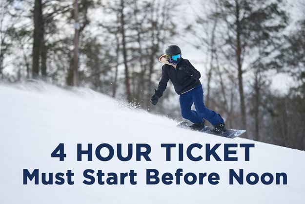 Picture of 4 Hour Morning Lift Ticket (Must Start Before Noon)